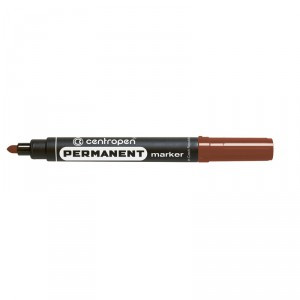 Маркер перманентний Centropen 8566 2,5мм круглий коричневий