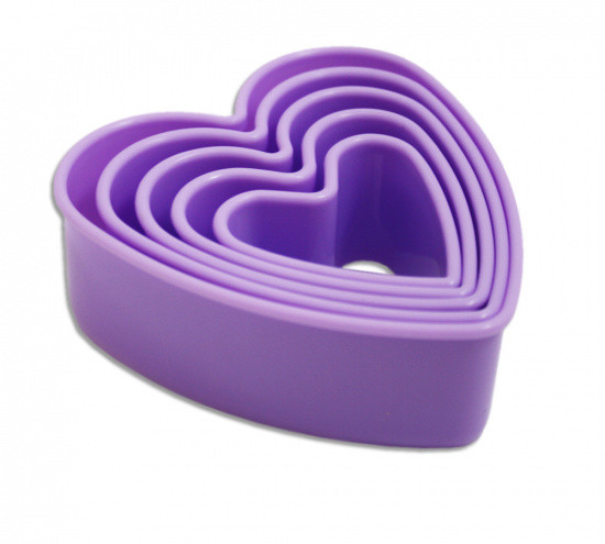 Набір з 5 пластикових формочки для вирізання печива Fissman, фото 1