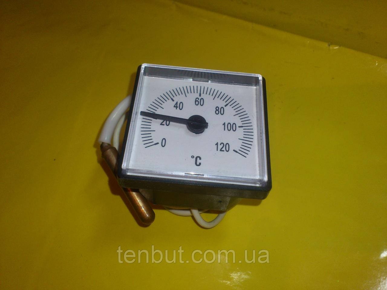 Термометр з капіляром 1-метр/45х45 мм. / 120℃ град. Україна, фото 1