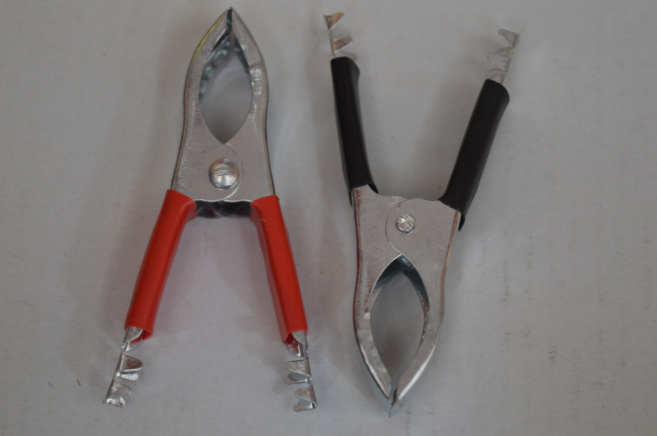 Затискач крокодил (пара) Алігатор довжина 75мм