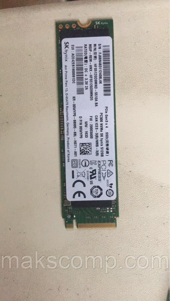 SSD Hynix HFS512GD9MND 512GB m.2 PCIe NVMe
