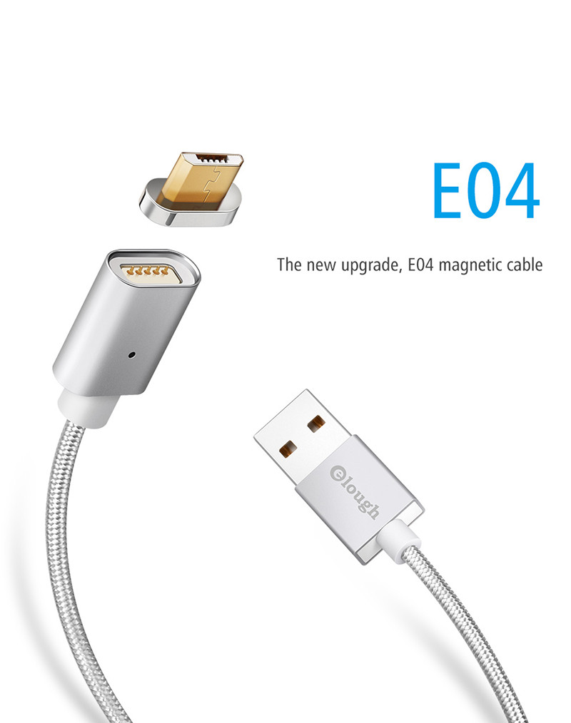 Магнітний шнур для заряджання Micro USB Elough No814