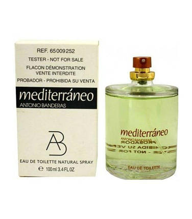 Antonio Banderas Mediterraneo туалетна вода 100 ml. (Тестер Антоніо Бандерас Медітерранео), фото 1