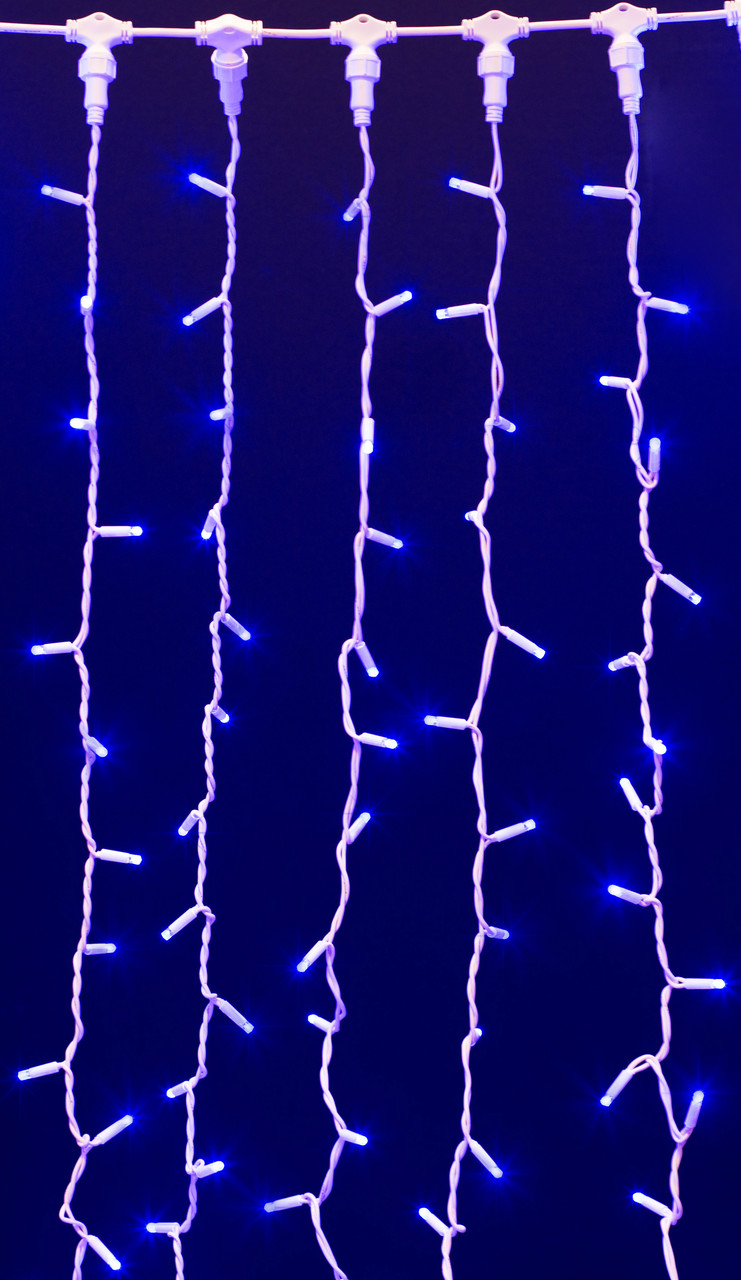 Гірлянда зовнішня DELUX CURTAIN 1520LED 2x7m синій/EN белІР44