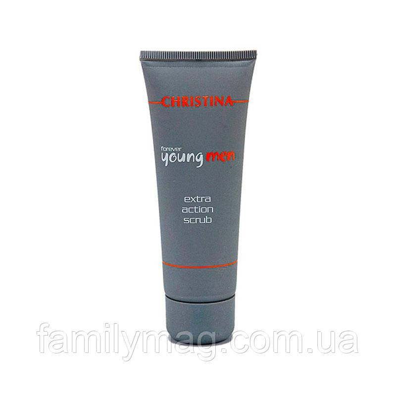 Скраб активної дії, Christina Forever Young Men EXTRA ACTION SCRUB, 75 мл