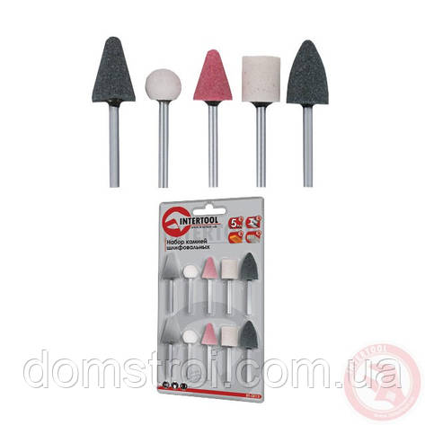 Набір шліфувальних каменів 10 шт. INTERTOOL, фото 1