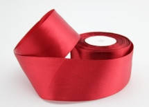 Стрічка атласна. Ширина 5 см. Колір темно-червоний.
