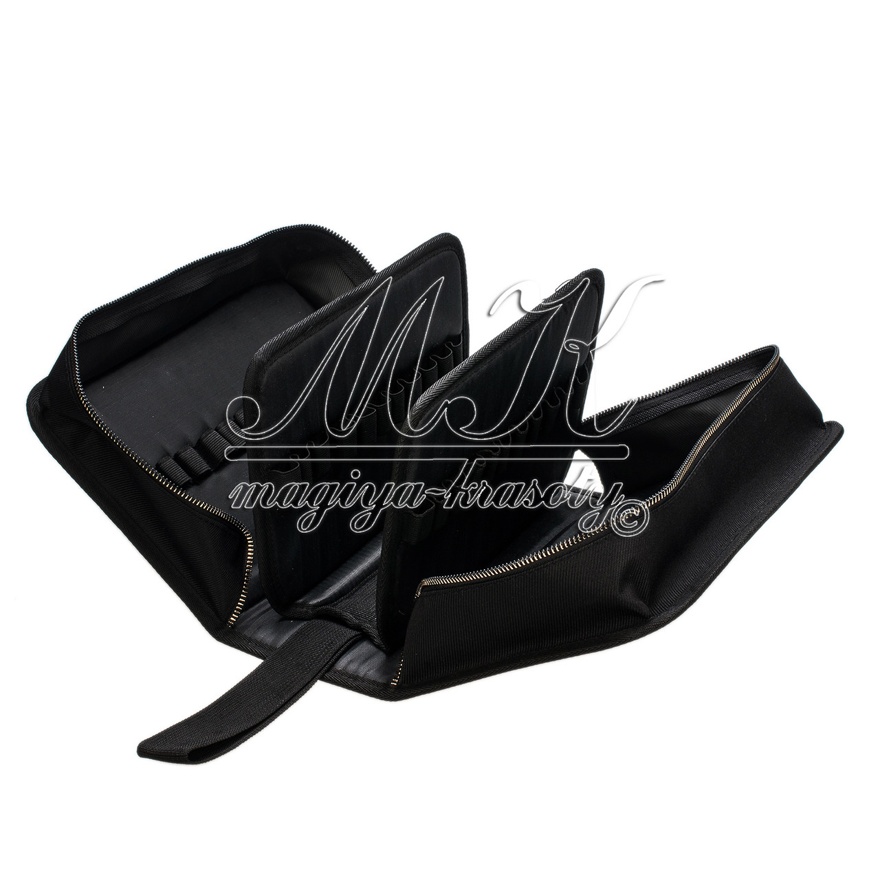 Сумка з відділеннями для пензлів, чорна