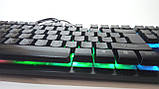 Клавіатура з кольоровою підсвіткою HAVIT HV-KB421L, конструкція SKELETON, USB Black, фото 4
