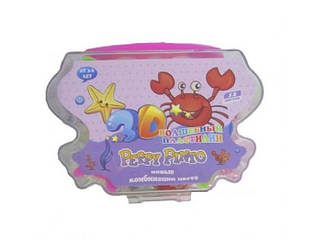 Маса для ліплення Peppy Pinto ZX382 "Крабік" (12 кольорів) (+ 6 форм, шприц, гойдалка, стек)