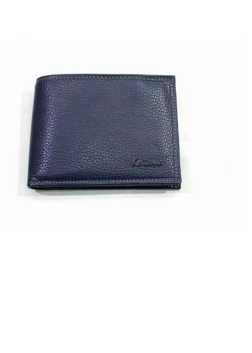 Чоловічий гаманець з натуральної шкіри синій Катана 953070, фото 1