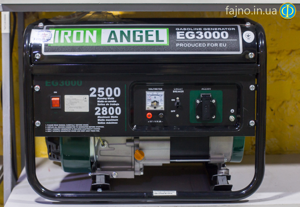 Бензиновый генератор Iron Angel EG3000 (2,8 кВт) - фото 2 - id-p39932133