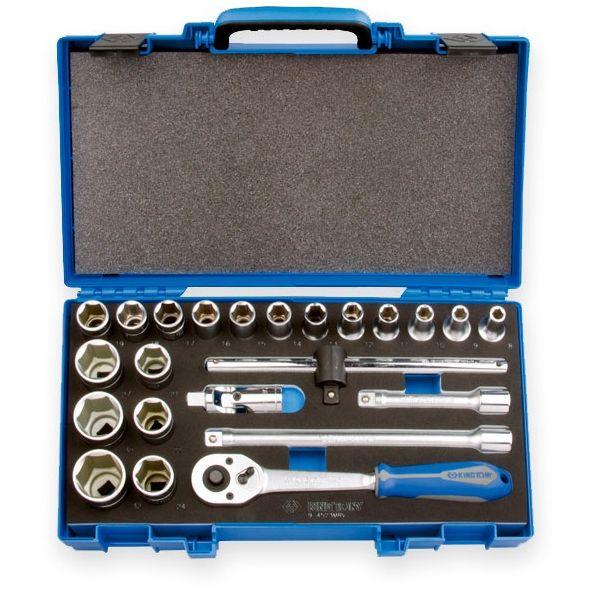 Набір інструменту KING TONY 4523MRV01 1/2" 6-ти гр. (23 предмета)
