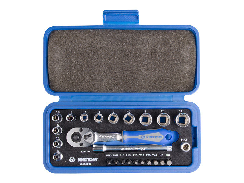 Набір інструменту KING TONY 2525MRE 1/4" (25 предметів)