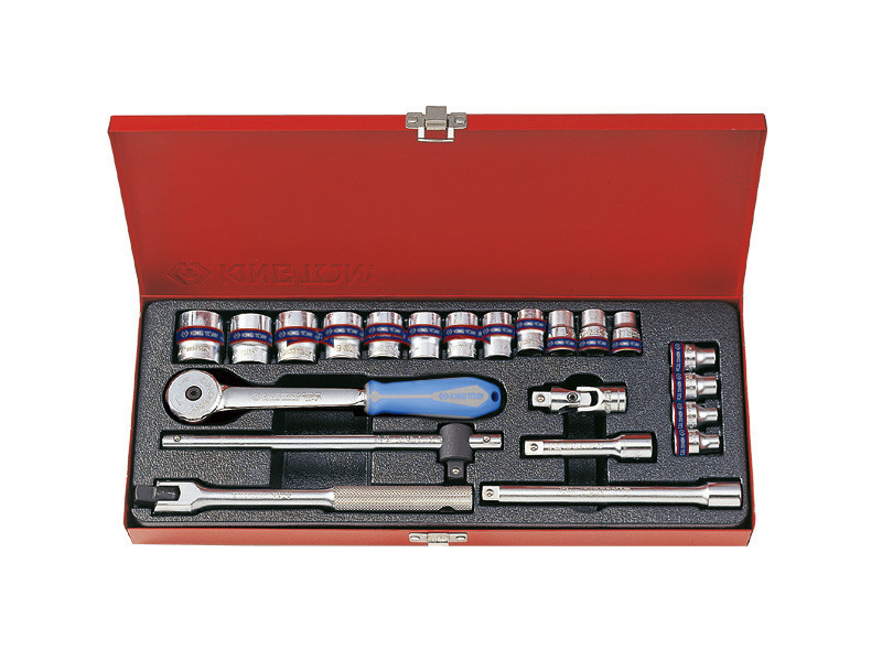 Набір інструменту KING TONY 3523MR04 3/8" 6-ти гр. (22 предмета)