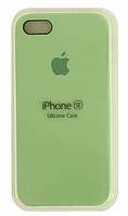 Чохол для iPhone 5S/SE Silicone Case бампер (Green)