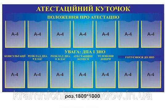 Стенд "Атестація педагогів"