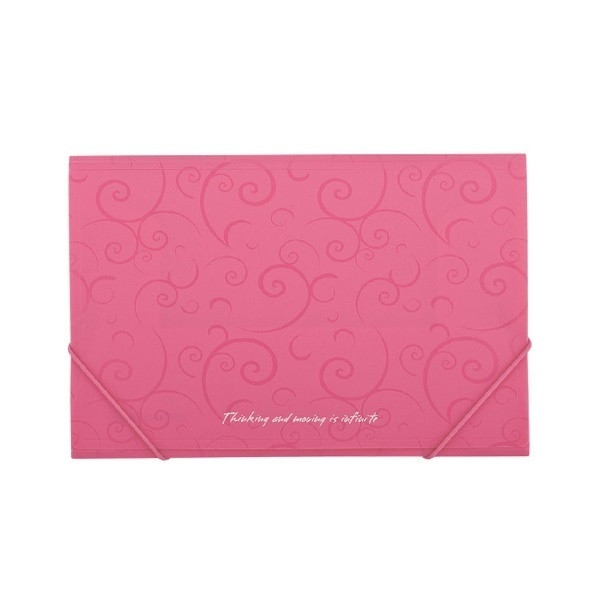 Папка на гумках Buromaxt А4 BAROCCO рожевий BM.3914-10