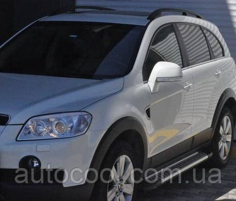 Бічні пороги майданчик Chevrolet Captiva 2006+ г.в. Шевролет Каптіва