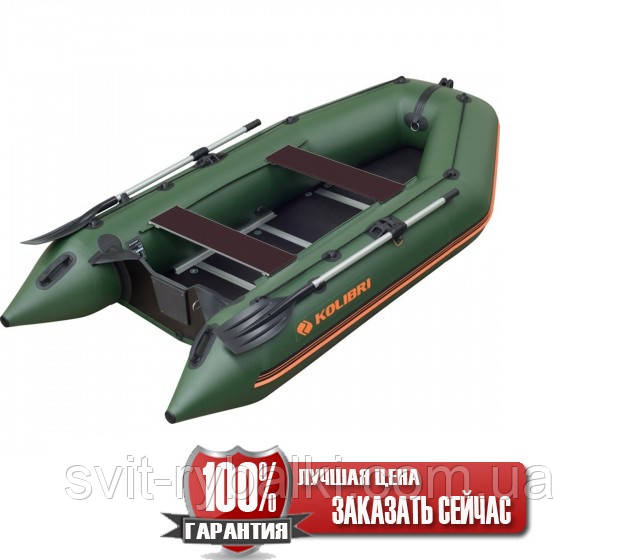 Надувний човен Kolibri КМ-360D моторний килевий