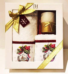 Набір рушників Tivolyo Home SNOWBALL VELVET