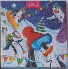 Цукерки шоколадні + пазли Pomorzanka 120 г Польща (13 шт/1 ящ), фото 1