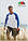 Чоловіча футболка комбінована з довгим рукавом Long Sleeve Baseball 61-028-0, фото 4