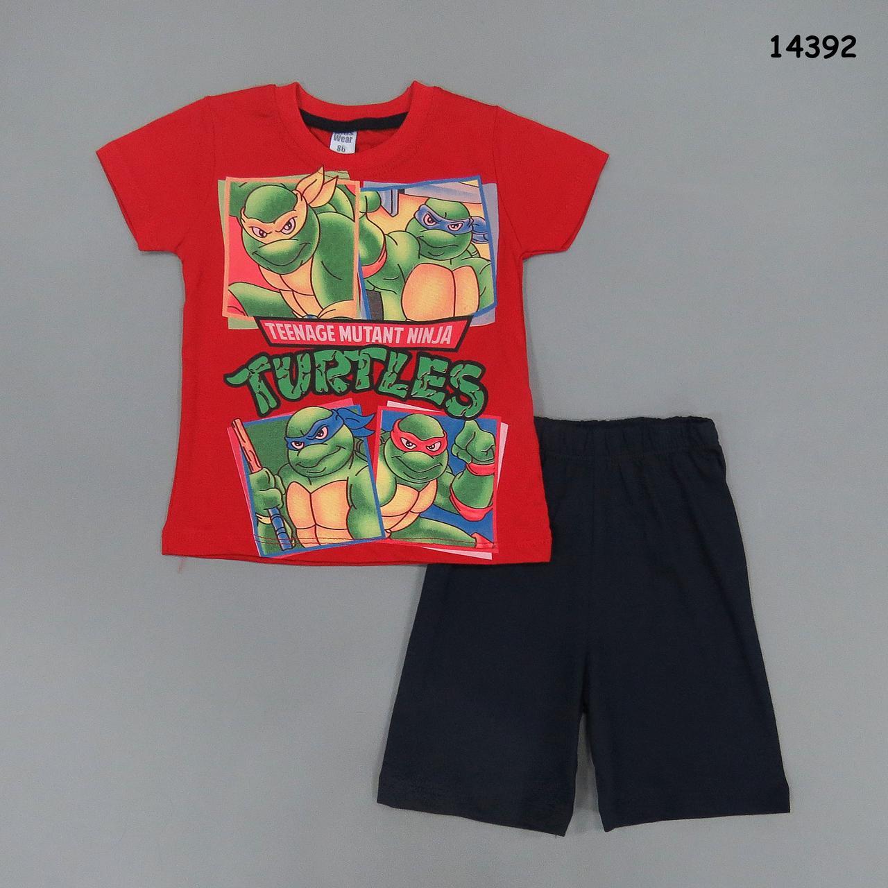 Летний костюм "Черепашки Ниндзя" для мальчика. 86 см - фото 1 - id-p455352818