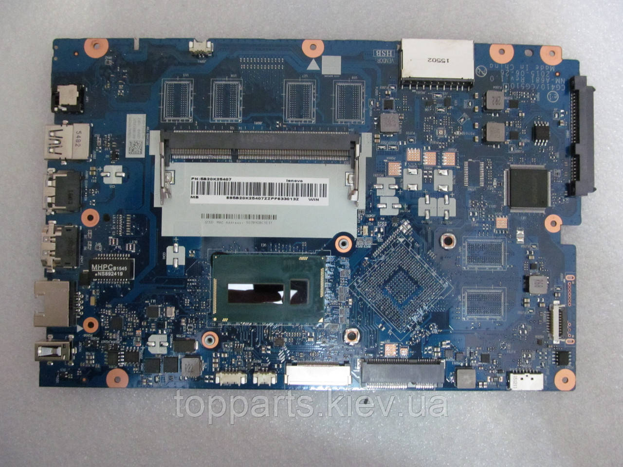 Материнська плата для Lenovo IdeaPad 100-15 (CG410/CG510 NM-A681) на базі i3-5005U