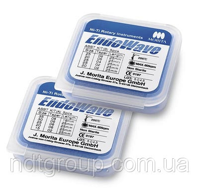 EndoWave машинные никель-титановые файлы 5шт. №30, 02, 25 - фото 1 - id-p746385312