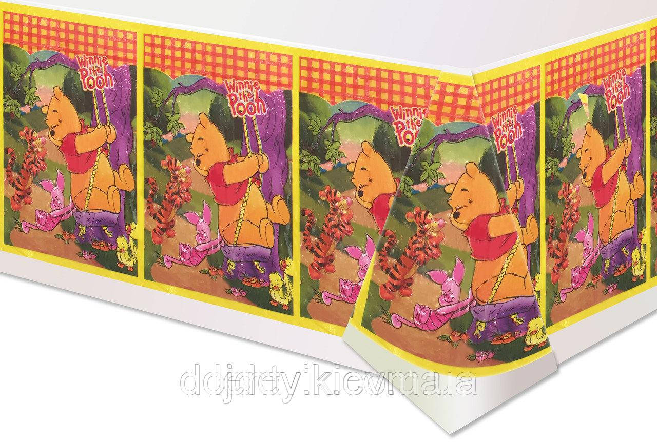 Скатертина дитяча одноразова з малюнками - Вінні Пух, Тигра пятачок, Різні кольори