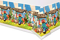 Скатерть детская одноразовая с рисунками - Майнкрафт / Minecraft, Разные цвета