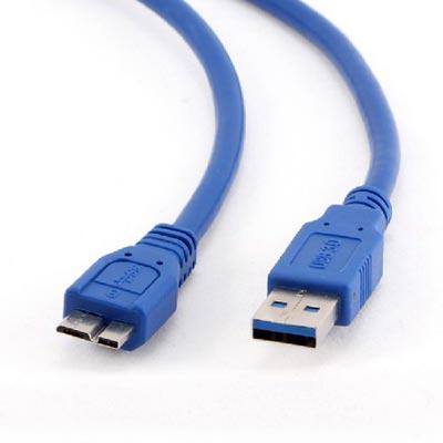Кабель USB 3.0 Ritar AM to Micro-B, Blue 0.5m (USB - microUSB 3.0) - фото 1 - id-p615742029