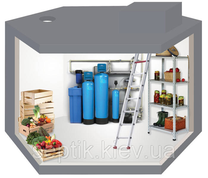 Кесон-погріб 3000 літрів водонепроникний з гідробетону