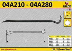 Лом-цвяходер Ø-19 мм, TOPEX 04A280
