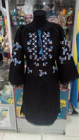 Красива вишита сукня, (домоткане полотно), фото 1