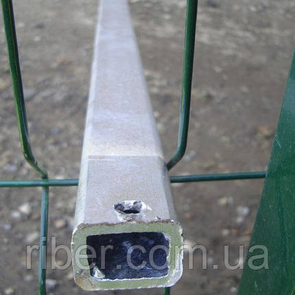 Стовп СТАНДАРТ 60х40х1,2мм висота 2,5 м (оц.), фото 1