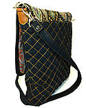 Жіноча джинсова сумочка Ромби, фото 3