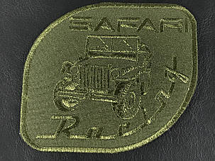 Нашивка safari racing колір хакі 110х98 мм, фото 1