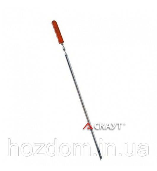 Шампур кутовий 60 см із дерев'яною ручкою, фото 1