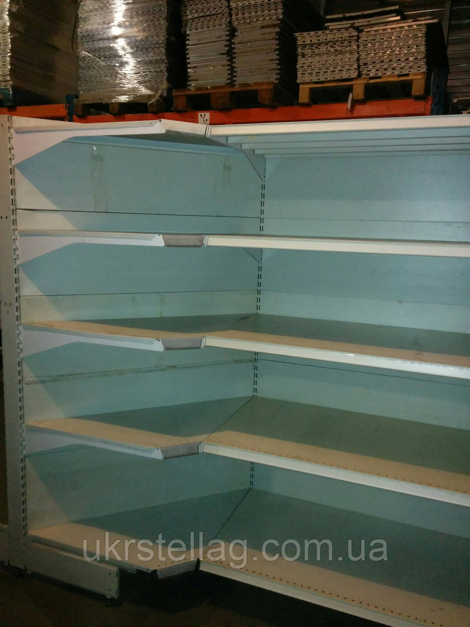 Стелаж пристінний 1,6 м. бу. Полиця, обладнання, вітрина бу, фото 1