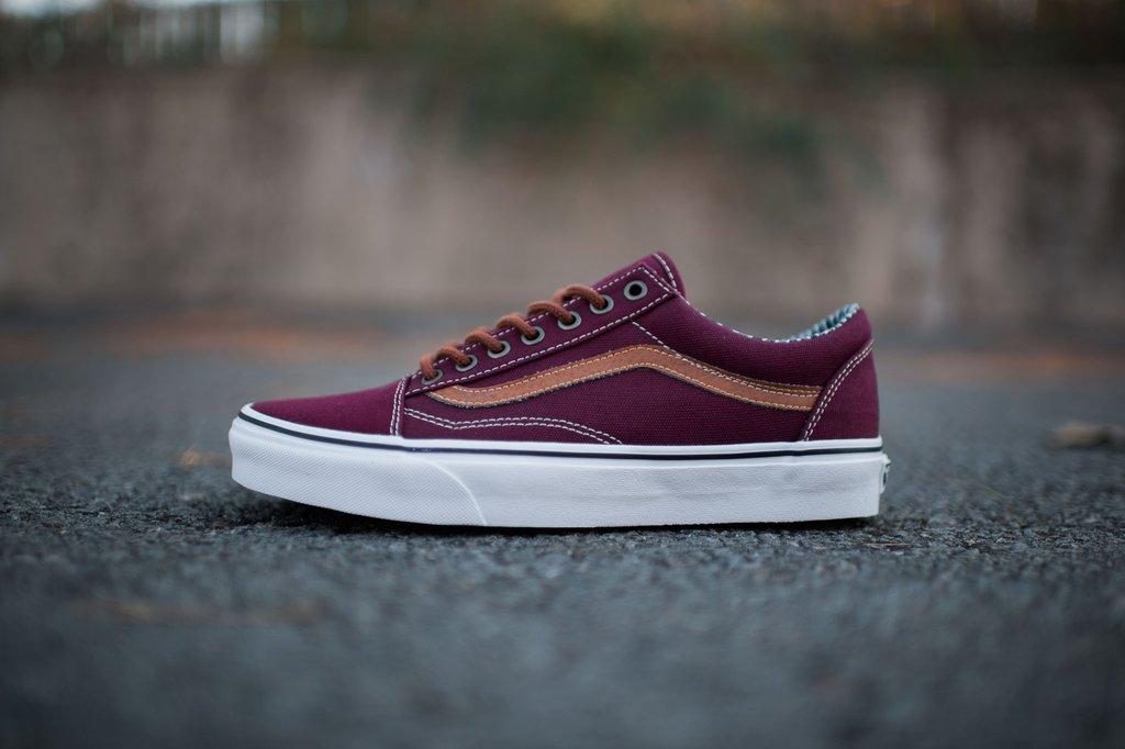 Кеди Vans Old Skool - Port Royal Red/Stripe (оригінал олд скул)