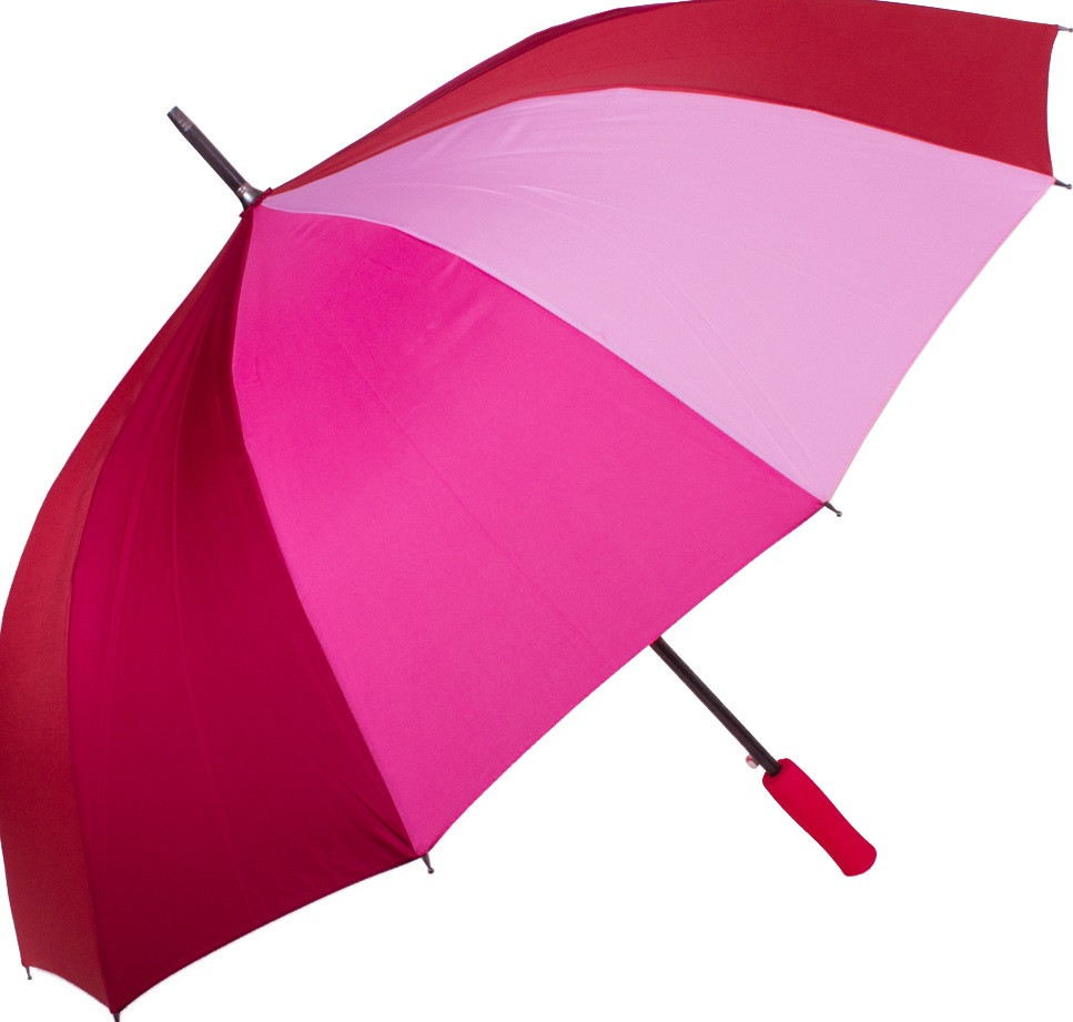 Зонт-трость женский полуавтомат FARE  FARE4584-red, антиветер