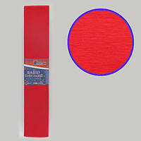 Бумага креповая 100% красная 50*200 см., 20г/м2
