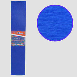 Папір креповая 100% темно-синя 50*200 см, 20г/м2
