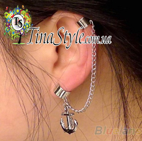 Каф на вухо Якір каф ланцюг, фото 1