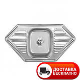 Кутова кухонна мийка Imperial 9550D (08) Satin, фото 2