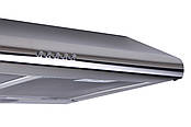 Двомоторна витяжка для кухні 60 см плоска Ventolux ALDO 60 Inox 2M неіржавка сталь, фото 3