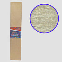 Бумага креповая 30% перламутровая золотистая 50*200 см., 20г/м2