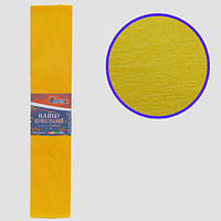 Бумага креповая 55% темно-желтая 50*200 см., 20г/м2